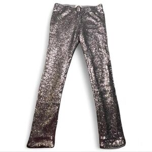 a-gain Lined Holiday Sequin Leggings, L